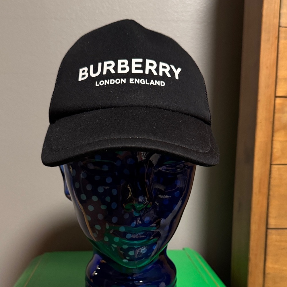Burberry Black and White Logo Cap